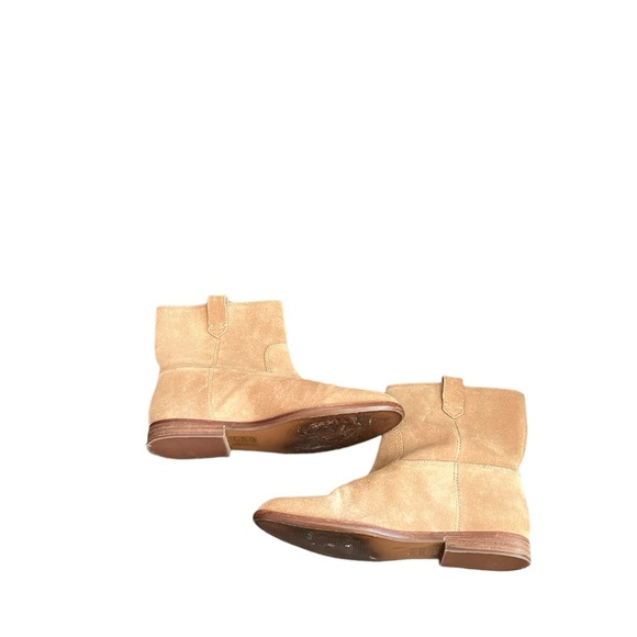 MADEWELL Leah Leather Suede Tan Ankle Boots Booties - Picture 15 of 15